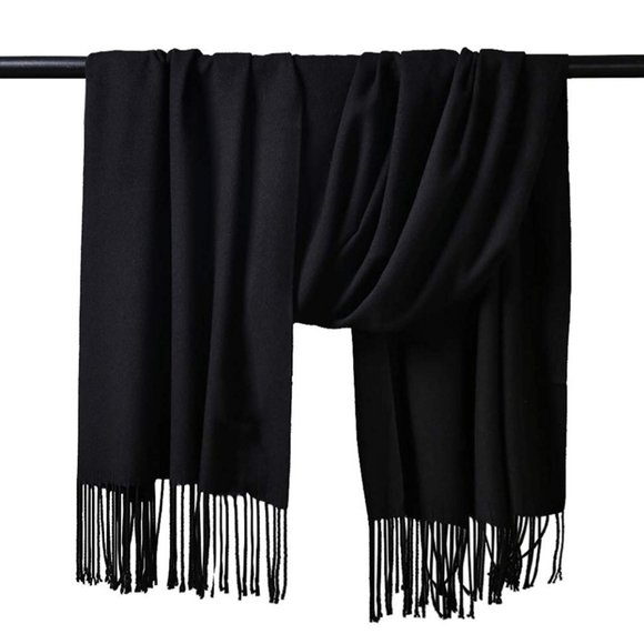 Super Cute Large Pashmina | BLACK ‼️NEW‼️ - Picture 8 of 11